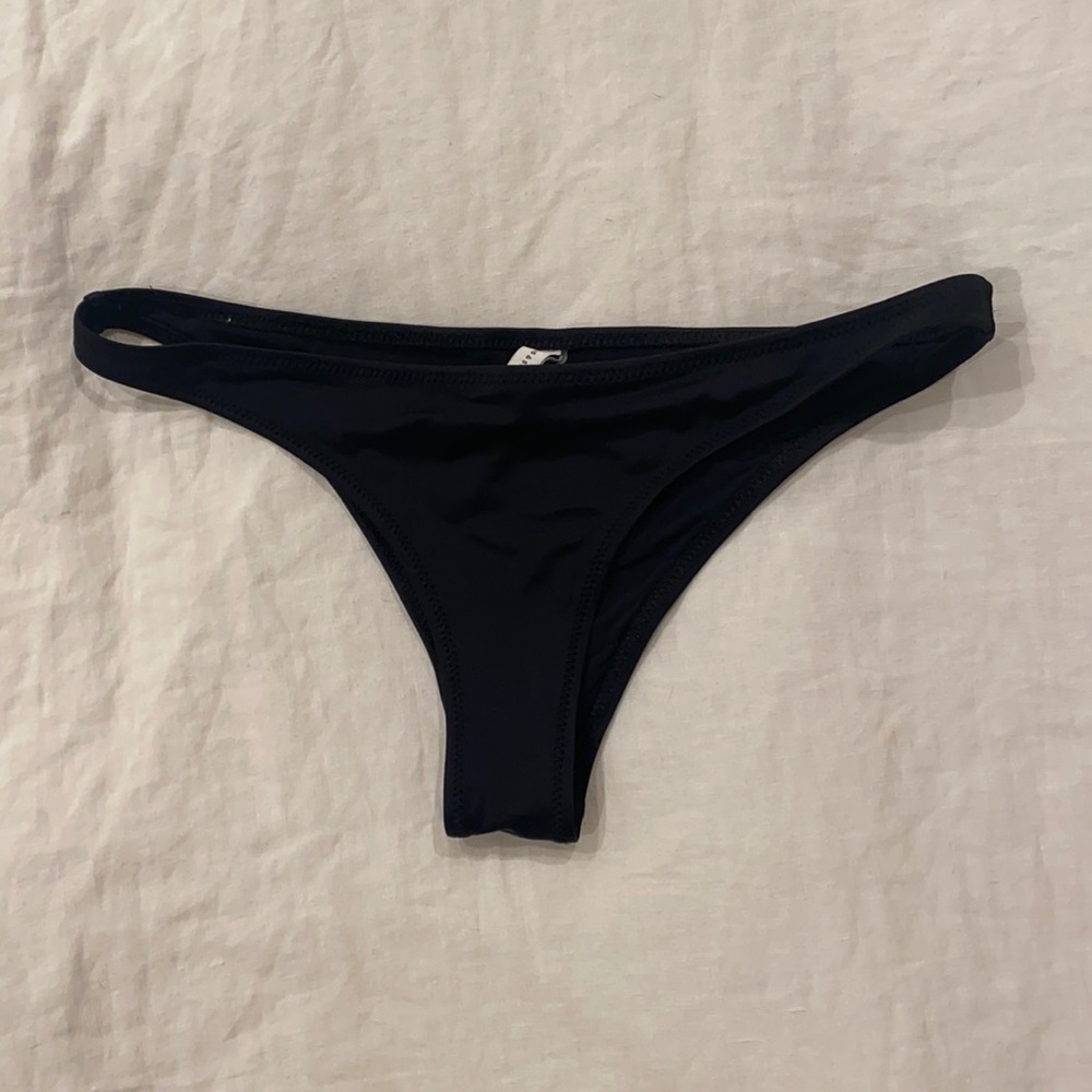 Solid And Striped Bathing-Suit Bottoms - image 1